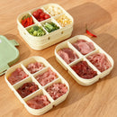 Axyaa Compartment Food Storage Container | Stackable Refrigerator and Freezer Box