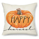 Harvest Pumpkin Truck Maple Leaf Pillow Case for Autumn Home Decor - Axyaa