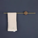Axyaa Wooden Towel Rack - Extendable Towel Pole, Simple & Creative