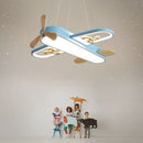 Axyaa Minimalist Wood LED Ceiling Light for Children's Room