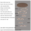 Axyaa Modern LED Pendant Lights Minimalism Dimmable Ceiling Chandelier Lighting