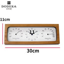 Axya Wooden Desktop Clock with Temperature & Humidity Meter