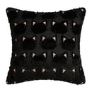 Axyaa Black Plush Pillowcase: Halloween Festival Sofa Throw Pillow Cover