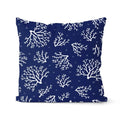 Axyaa Navy Blue Geometric Cushion Cover - Decorative Sofa Pillowcase