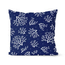 Axyaa Navy Blue Geometric Cushion Cover - Decorative Sofa Pillowcase