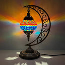 Axyaa Vintage Art Deco Mosaic Glass Table Lamp
