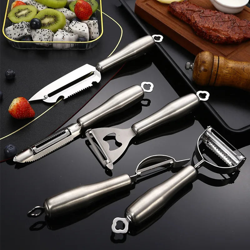 Axyaa Stainless Steel Vegetable Fruit Peeler Grater Knife - Kitchen Gadget