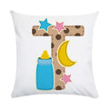 Axyaa Animal Letter Printed Decorative Polyester Pillow Cover for Home, Car, Sofa