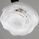 Axayya White Rose Ceiling Chandelier Creative Petal Light Fixtures