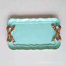 Axyaa Retro Bow Tie Resin Dessert Plate | Home Decor Fruit Tray Jewelry Organizer