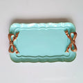 Axyaa Bow Tie Tray Resin Dessert Plate Home Decor Fruit Plate Jewelry Tray