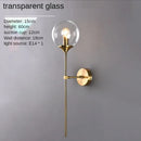 Axyaa Glass Ball Wall Sconce Light for Bedroom & Living Room