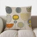 Axyaa Geometric Pattern Throw Pillow Cover for Sofa, Bedroom, Car - Modern Design