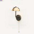 Axyaa Mushroom Marble LED Wall Sconce Stair Light Modern Nordic Bedside Lamps