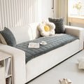 Axyaa Plush Fur Sofa Cushion: Modern Home Decor, Fluffy & Anti-Slip Seat Protection