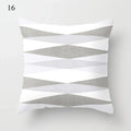 Axyaa Grey Family Pillowcase Square Office Cushion Cover