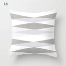 Axyaa Grey Family Pillowcase Square Office Cushion Cover