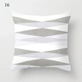 Axyaa Grey Family Pillowcase Square Cushion Cover for Home Office