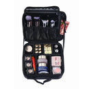 Axyaa Makeup Train Case Cosmetic Organizer with Adjustable Dividers