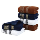 Axyaa Geometric Jacquard Cotton Towel Set: Soft, Absorbent Hand & Bath Towels