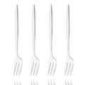 Axyaa Gold Fruit Cake Set: Mirror Stainless Steel Tea Fork, Snack Dessert, Small Salad Cutlery
