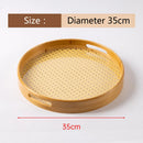 Axyaa Bamboo Cotton Tray: Portable Tea Set for Home, Hotel and Restaurant