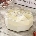 Axyaa Octagonal Dried Fruit Plate Double Layer Candy Box Snack Storage