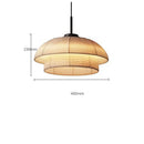 Axyaa Vintage Fabric Lantern Pendant Lights for Home Dining Room