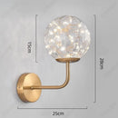 Axyaa LED Glass Sphere Wall Lamp for Bedroom Living Room Dining Room Lighting