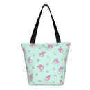 Axyaa Hello Kitty Tote Bag: Cute Kawaii Cartoon Top Handle Zipper Bag for Women