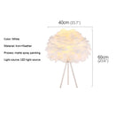 Axyaa Nordic Feather Floor Lamp LED Decorative Standing Light
