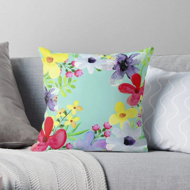 Axyaa Bohemian Country Print Decorative Pillowcase for Home Decor