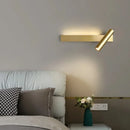 Axyaa Gold Copper LED Wall Light Modern Bedroom Living Room Decor Reading Lamps