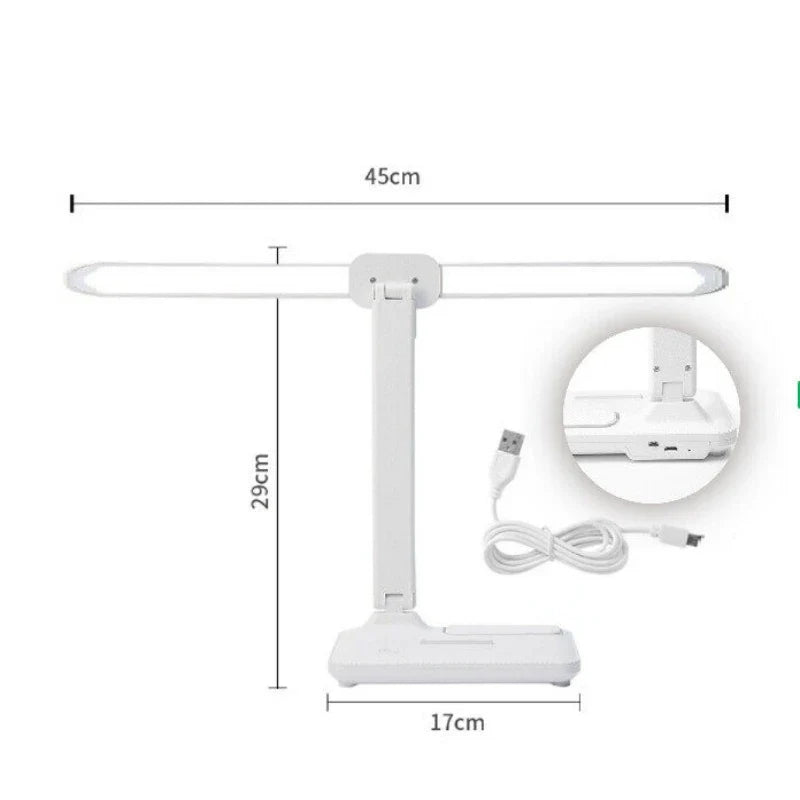 Axya LED Desk Lamp: Stepless Dimming, Multi-function Night Light, White Light