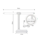 Axyaa LED Desk Lamp: Stepless Dimming, Multi-function Night Light for Bedroom Reading