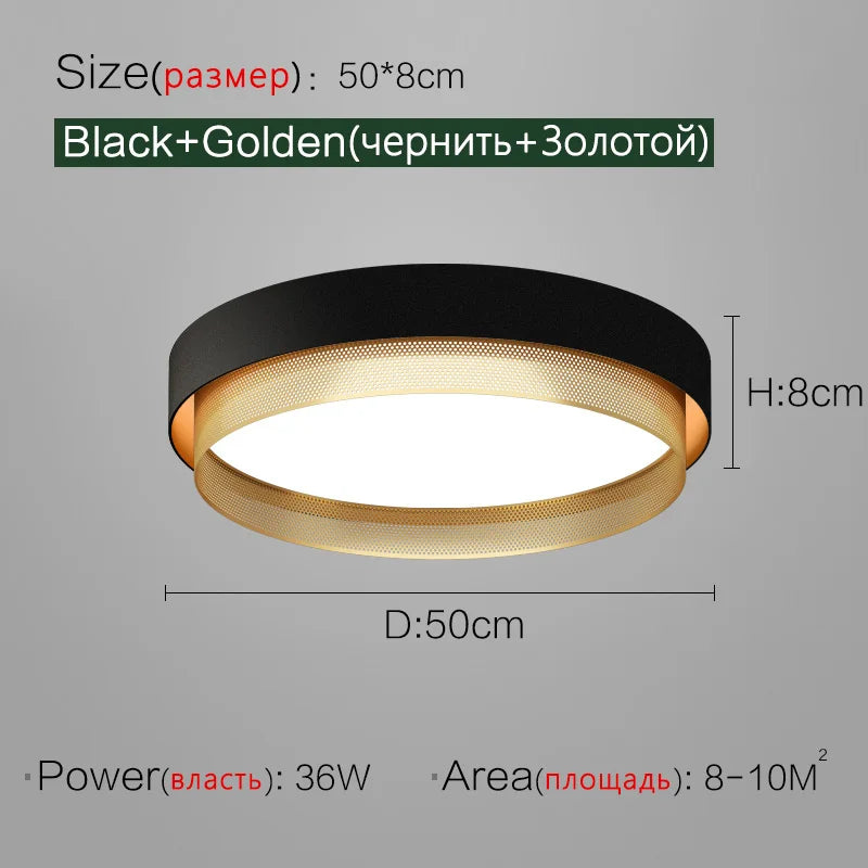 Axyaa Round Room Lamp Set Warm & Romantic Modern Ceiling Light