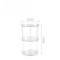 Axyaa Rotating Cosmetic Storage Organizer Shelf - 360 Transparent Rack for Bathroom and Kitchen