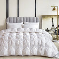 Axyaa White Goose Down Winter Quilt - 100% Cotton, Thick & Warm