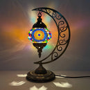 Axyaa Vintage Art Deco Mosaic Glass Table Lamp