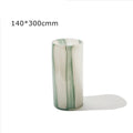 Axyaa Striped Glass Vase for Elegant Living Room Flower Arrangement