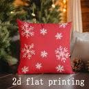 Axyaa Merry Christmas Printed Pillow Cover for Sofa, Bedroom, Car - Rectangular Shape