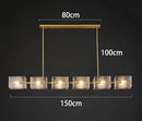 Axyaa Modern Stair Chandelier Pendant Lamp for Living Room, Interior Lighting
