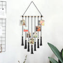 Boho Chic Axyaa Black & White Macrame Tapestry Wall Hanging Home Decor