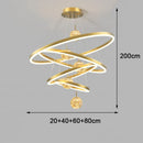 Axyaa Crystal Chandelier - Luxury Living Room Lighting - Bedroom Pendant Lamp