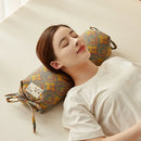 Axyaa Cotton Buckwheat Cylindrical Pillow for Better Sleep Support