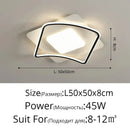 Axyaa Modern Waves LED Ceiling Lamp | Remote Dimmable Living Room Light | Creative Home Decor