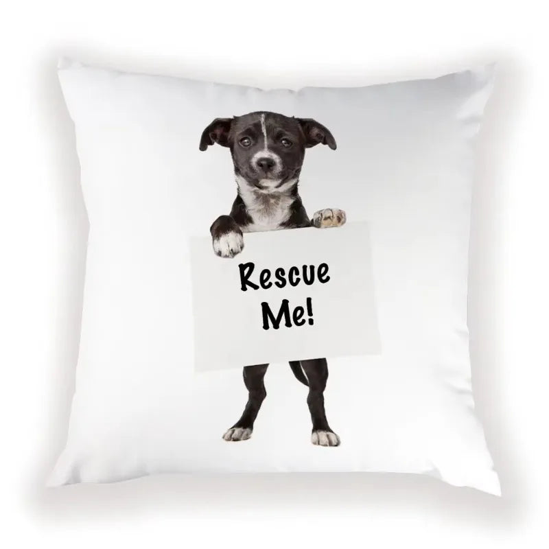 Cute Dog Cat Pillow Cover 45X45CM for Home Decor - Axyaa Brand
