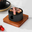 Axya Japanese Cast Iron Steak Plate with Abalone Stove