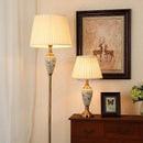 Axyaa Modern Chinese Ceramics LED Floor Lamp for Home Living Room & Bedroom