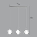 Axyaa Crystal Stair Chandelier: Modern LED Ceiling Lamp for Living Room